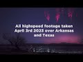 texas and arkansas red sprites in high speed captures.