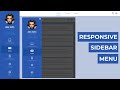 How to create the Responsive Sidebar Menu Using HTML CSS and Jquery