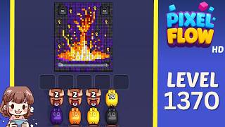 Pixel Flow Level 1370 Solution Walkthrough