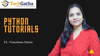 Python 31 - Demo on Functions | None keyword