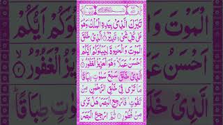 Surah Mulk 7 Times #shorts #quran #peacefulvoice #trending #love #arabic #beautiful #onthisday