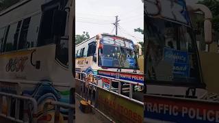 Thoothukudi famous Bus SSK mass entry|TN private bus horn sound #bus #hornsound #thoothukudi #tnbus