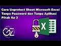 Cara unprotect sheet excel yang di password dengan sangat mudah dan cepat tanpa aplikasi