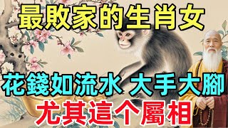 最敗家的生肖女，花錢如流水、大手大腳，尤其這个屬相，一旦有錢就敗家！#生肖#生肖運勢#命理#風水#十二生肖#禅心语录