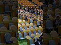 applause and walkout as netanyahu addresses unga