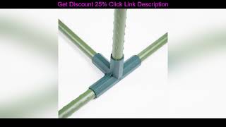 Top 20PCS 16MM Plastic Filled Steel Tube Parts Gardening Greenhouse Joints Garden Plastic Tee Conne