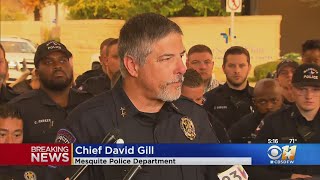 Mesquite Police Department Chief David Gill Confirms The Officer Involved In An Earlier Shooting Has