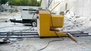 DIAMOND WIRE SAW S850EG CUTTING GRANITE