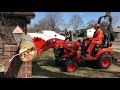 kubota bx2380 tree u0026 stump removal