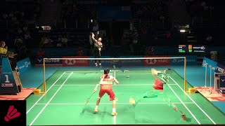 桃田 賢斗が敗北 |  桃田 賢斗 vs ジョナタン・クリスティー (Jonatan CHRISTIE) | バドミントン日本  バドミントン2020