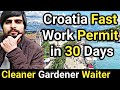 Europe Best Country for Work Permit Visa | Croatia Work Permit Visa | Croatia Work Visa | Europe