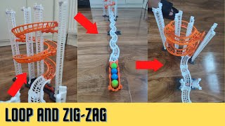 Biggest Loop and Zig-zag | Marble Run | Marble Machine with action reaction