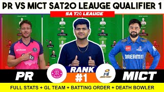 MICT vs PR  , MICT vs PR 31ST T20 , MI Cape Town vs Paarl Royals SA20 League