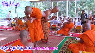 ពិធីបំបួសនាគវត្តបឹង / lễ xuất gia Chùa Bâng  (Leng) - tân sơn - trà Cú - trà vinh - 7.5.2020