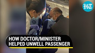 Doctor-turned-minister helps passenger in plane, gets PM Modi's praise. Watch what Bhagwat Karad did