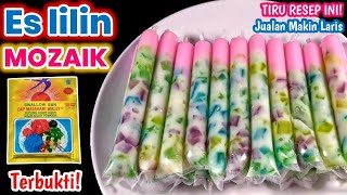 BONGKAR RAHASIA! RESEP TERENAK LANGSUNG LARIS| Es Lilin Mozaik Kekinian Untuk Jualan