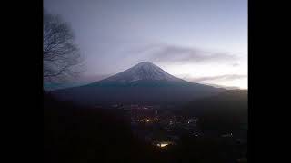 タイムラプスcam34 富士山ライブカメラ2024 01 河口湖高台WebCam