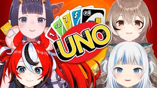 【UNO】IT'S TIME TO D-D-D-DUEL ! ft. Ina, Gura, Mumei and Bae