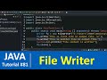 Java Tutorial #81 - Java Writer Class with Examples (FileWriter)