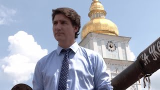 Canadian Prime Minister Justin Trudeau visits Kyiv