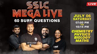 SSLC MEGA LIVE | 60 SURE QUESTIONS | MS SOLUTIONS |