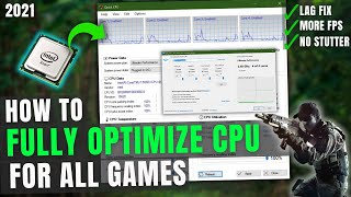 How To Optimize CPU For Gaming! | How to Boost Processor or CPU Speed Windows 10 (FREE) | 2022