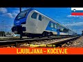 Cab ride Ljubljana - Kočevje (Slovenian Railways) - train drivers view in 4K