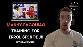 Manny Pacquiao Training For Errol Spence JR | REACTION