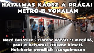 2024.06.26. Hatalmas metrókáosz Prágában. A \