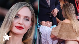 Angelina Jolie STOPS To Greet Bedridden Fan On Venice Film Festival Red Carpet