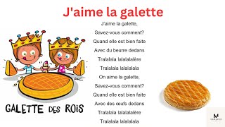 #galette des rois#j'aime la galette#3ème année#chanson j'aime la galette#poème j'aime la galette