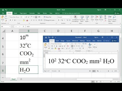 Shortcut Key to do Superscript & Subscript in MS Excel & Word Shortcut Key to do Superscript & Subscript in MS Excel & Word