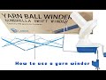 How to use a yarn winder to make a yarn cake ball