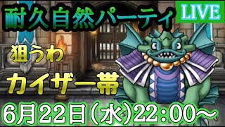 【DQMSL】今回は耐久自然でカイザー目指します　2022/06/22生配信【W135ダイの大冒険杯】【マスターズGP