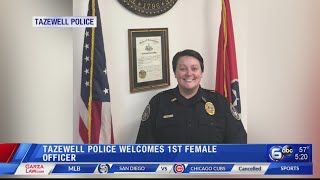 Tazewell police welcomes first female officer