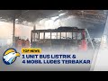 Bengkel Bus Kendaraan Pemkot Surabaya Terbakar