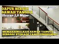 Ide Desain Dapur Bawah Tangga Ukuran 2,8 Meter!! #dapur #interior #rumah