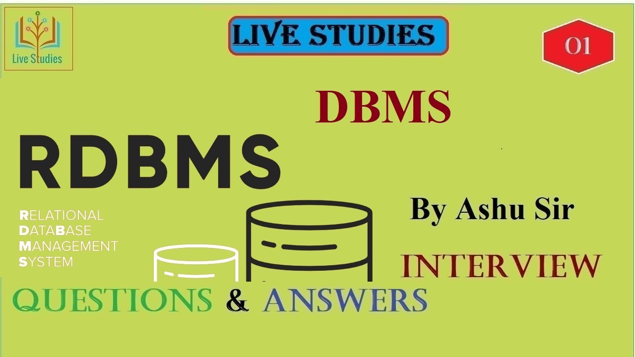 RDBMS And DBMS Interview Questions And Answers| Top 20 DBMS Questions ...