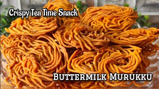 Buttermilk Murukku Recipe | Crispy Tea Time Snack | Instant Chakli