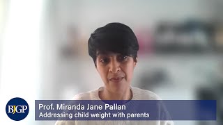 Addressing child weight with parents