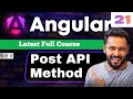Angular 21 Tutorial in Hindi #54 POST API Integration with Reactive Form & Routing #angular21
