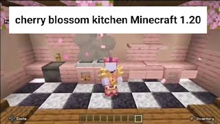 cherry blossom kitchen Minecraft 1.20