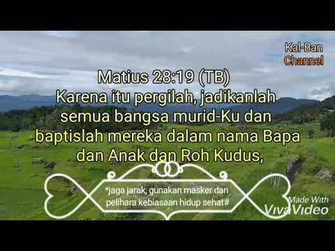 Amanat Agung Tuhan Yesus Kristus (Matius 28:19&20) Oleh: Yulius-Toraja ...