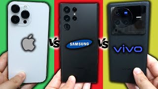 iPhone 14 Pro Max vs Galaxy S22 Ultra vs Vivo X80 Pro | Comparativa de CÁMARAS BESTIALES