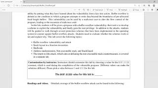 ITS 450 - Lab - Buffer overflow vulnerability