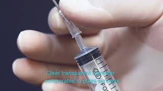 3 Part Medical Plastic Disposable Syringe with Needle