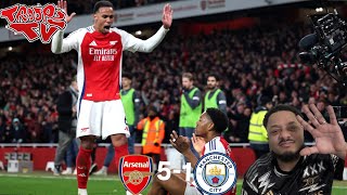 🔥🕺🏽 Arsenal 5-1 Man City | Troopz Match Reaction | TAKE YOUR TIME WITH IT!! HAALAND GOT HUMBLED! 🔥🕺🏽