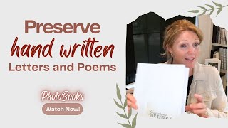 Keep Cherished Memories Alive: Preserving Handwritten Letters And Poems