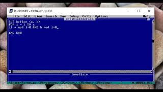 HCF and LCM, Modular Programming using Qbasic