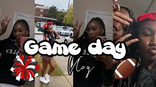 GAME DAY+Picture day at school🏈❤️🖤(chit-chat,Grwm,and going against rival team!!!!)